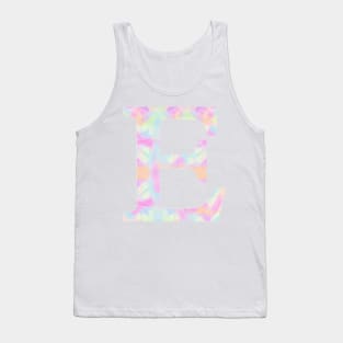 The Letter E Rainbow Color Design Tank Top